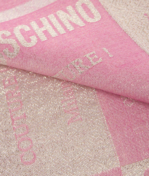 Sciarpa con finitura glitter #pink