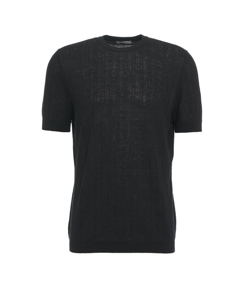 T-Shirt in maglia #nero