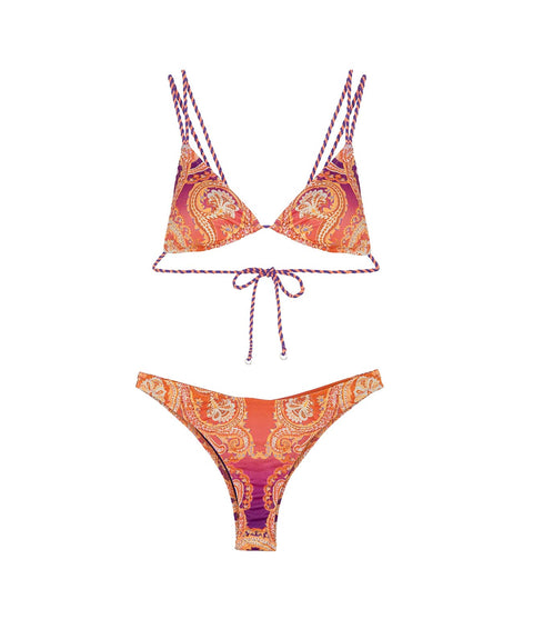 Paisley bikini "Sunrise" #arancione