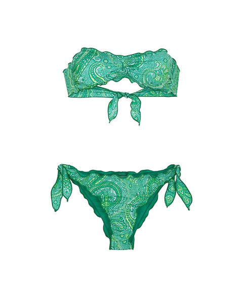 Bikini "Frou Frou Sunrise" #verde