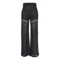 Pantaloni in maglia di lino #nero