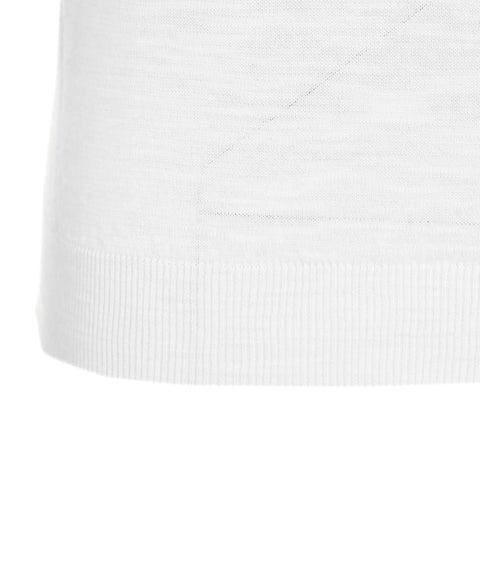 T-shirt in maglia #bianco