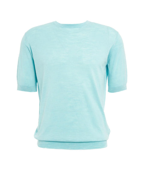 T-shirt in maglia #blu