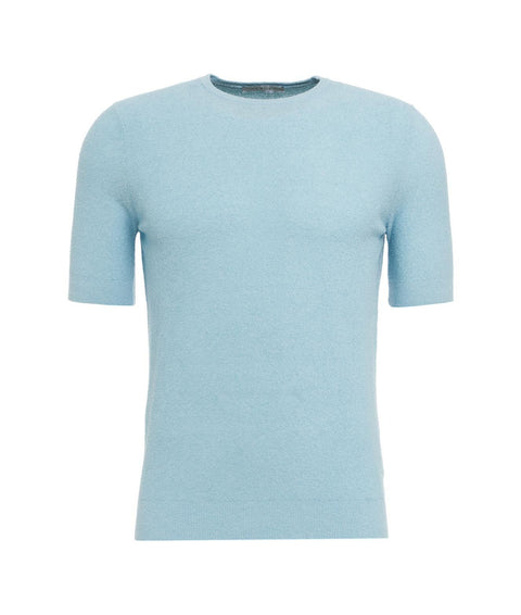 T-shirt in spugna #blu