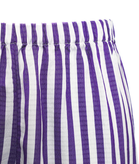 Shorts con stampa a righe "Shan" #viola