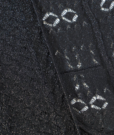 Cardigan in maglia di lurex #nero
