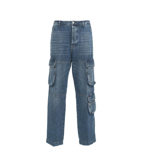 Cargo jeans "Aviator" #blu