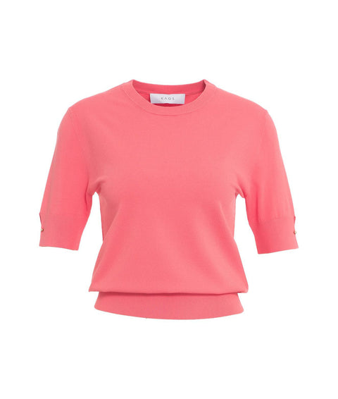 T-shirt a maglia #pink